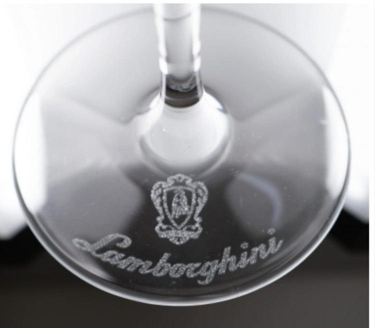 Lamborghini 6 Kryształowych kieliszków do wina musującego