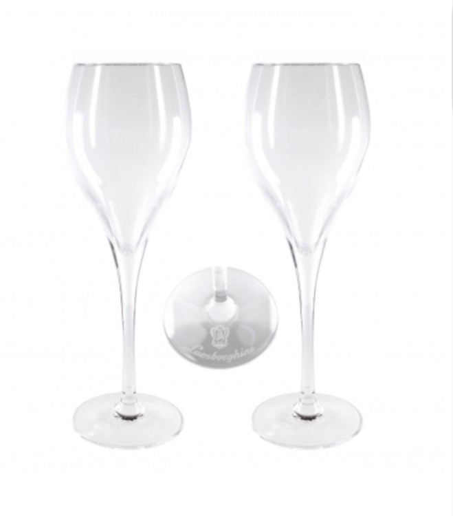 Lamborghini 6 Kryształowych kieliszków do wina musującego