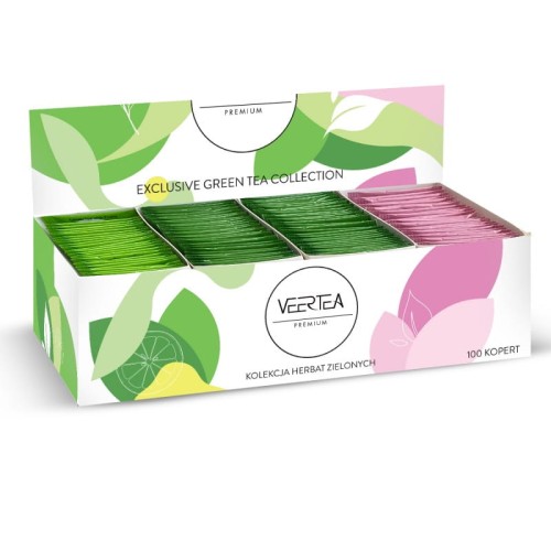 Veertea KOLEKCJA herbat ZIELONYCH 100 szt.