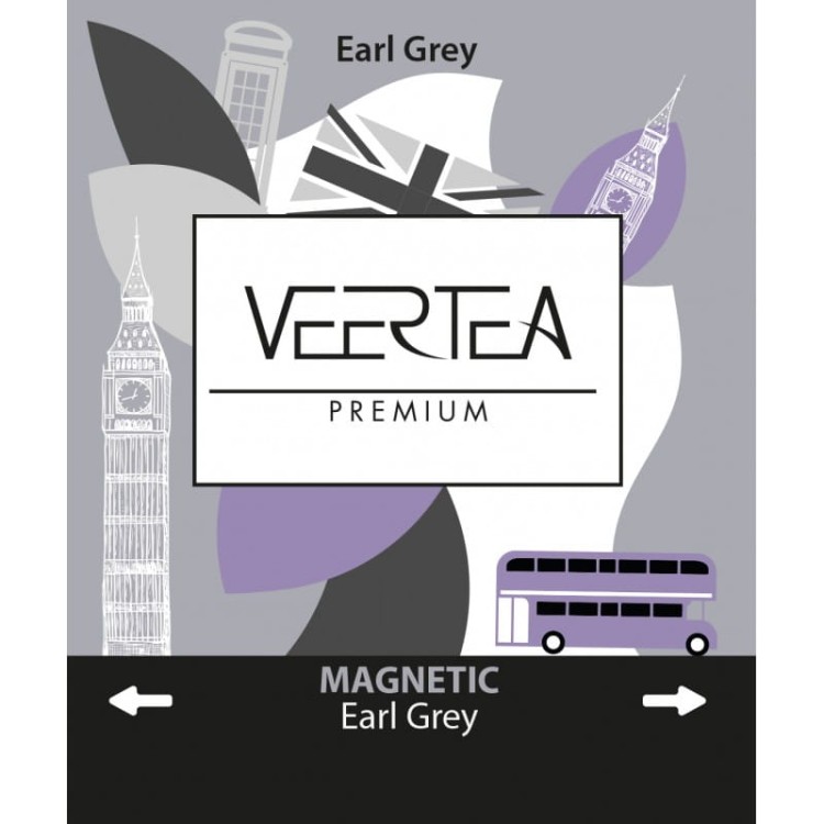 Veertea Magnetic Earl Grey - herbata czarna - 100 szt.