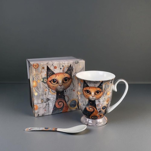 Kubek do herbaty "Koty, Gustav Klimt" 280 ml