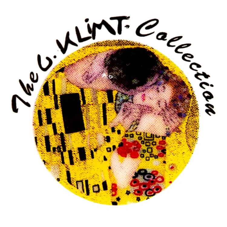 Zestaw do herbaty - KLIMT z serii "The Kiss" na złotym tle